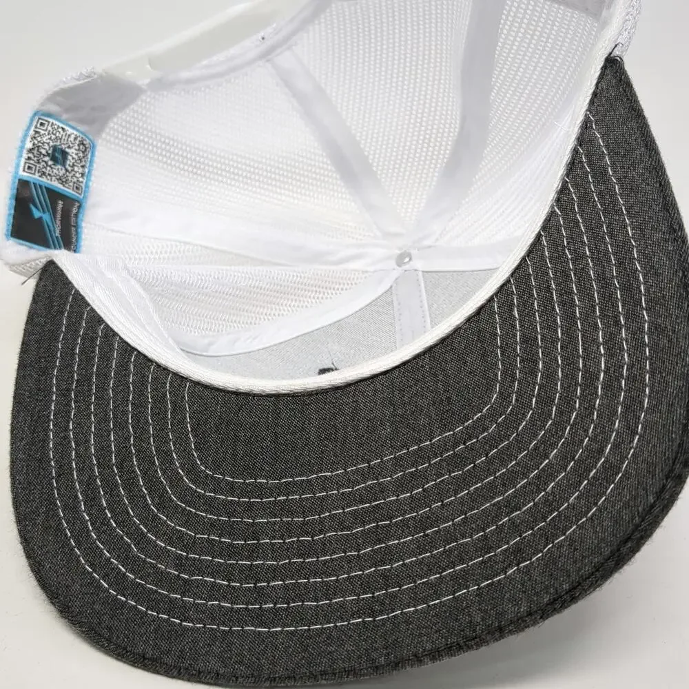 Gray White Blue Trucker Hat One Size THORWallet Founder Edition Snapback Mesh